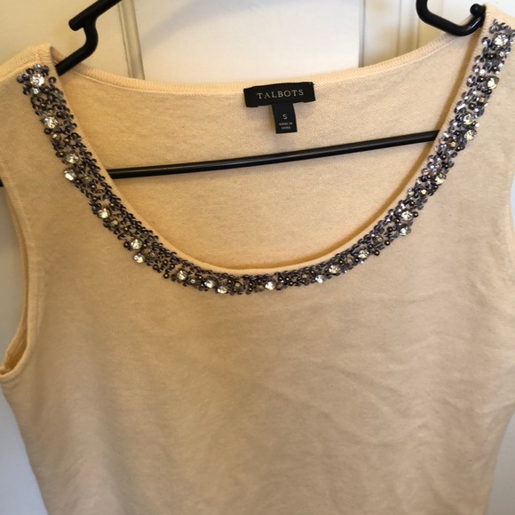 Talbots embellished tank - Picture 3 of 4
